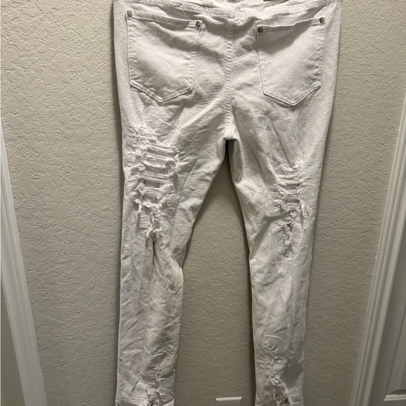 Guapi White Stacked Jeans Size 34 - Picture 2 of 16